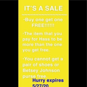 Sale hurry!!! Ends 5/27/20